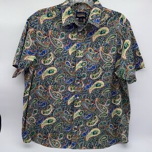 Cremieux Paisley Shirt 2XB Big Tall Stretch Colorful Resort Dadcore Retro Loud